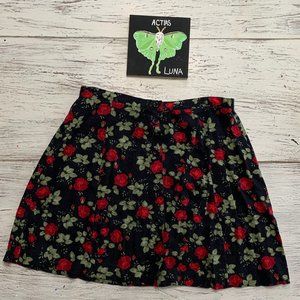 Vintage Rose Skirt with Buttons
